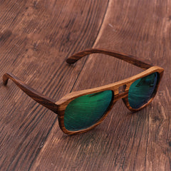 Wooden Frame Polarized Sunglasses Unisex