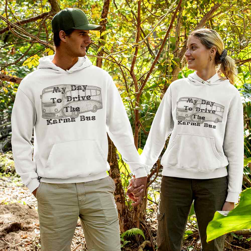 Fashionable graphic hoodies featuring creative typography designs