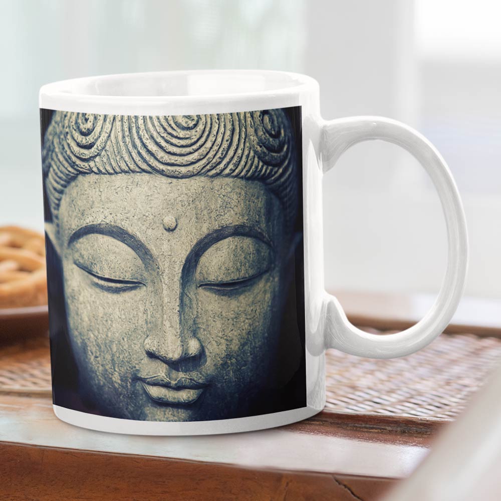 Buddha Mug, Buddhist Mug, Zen Yoga Mug, Buddha Coffee Cup, Buddha Cup, Hot Cocoa Mug