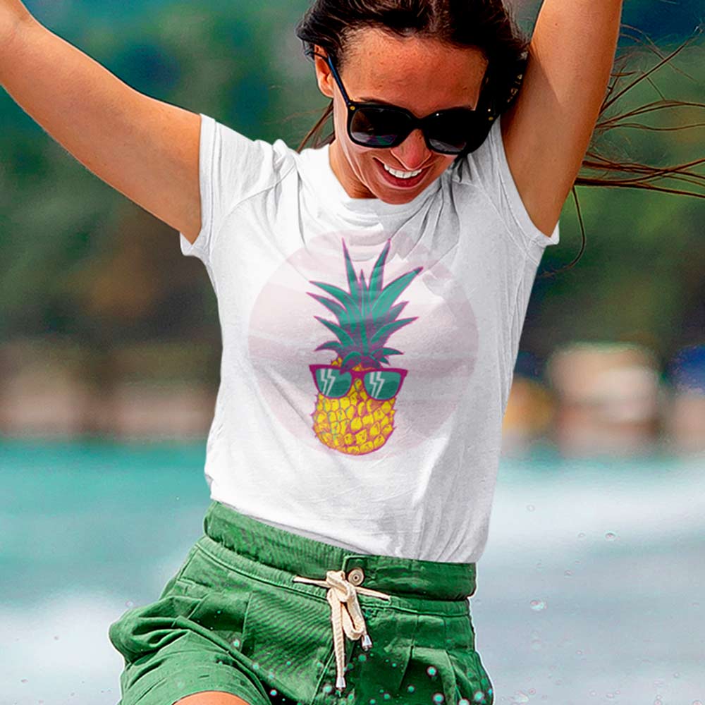 Shop Stylish Pineapple Print Graphic T-Shirts for Women