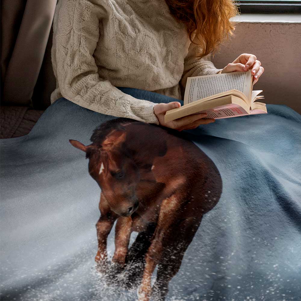 Transform your bedroom with horse-inspired blankets and throws