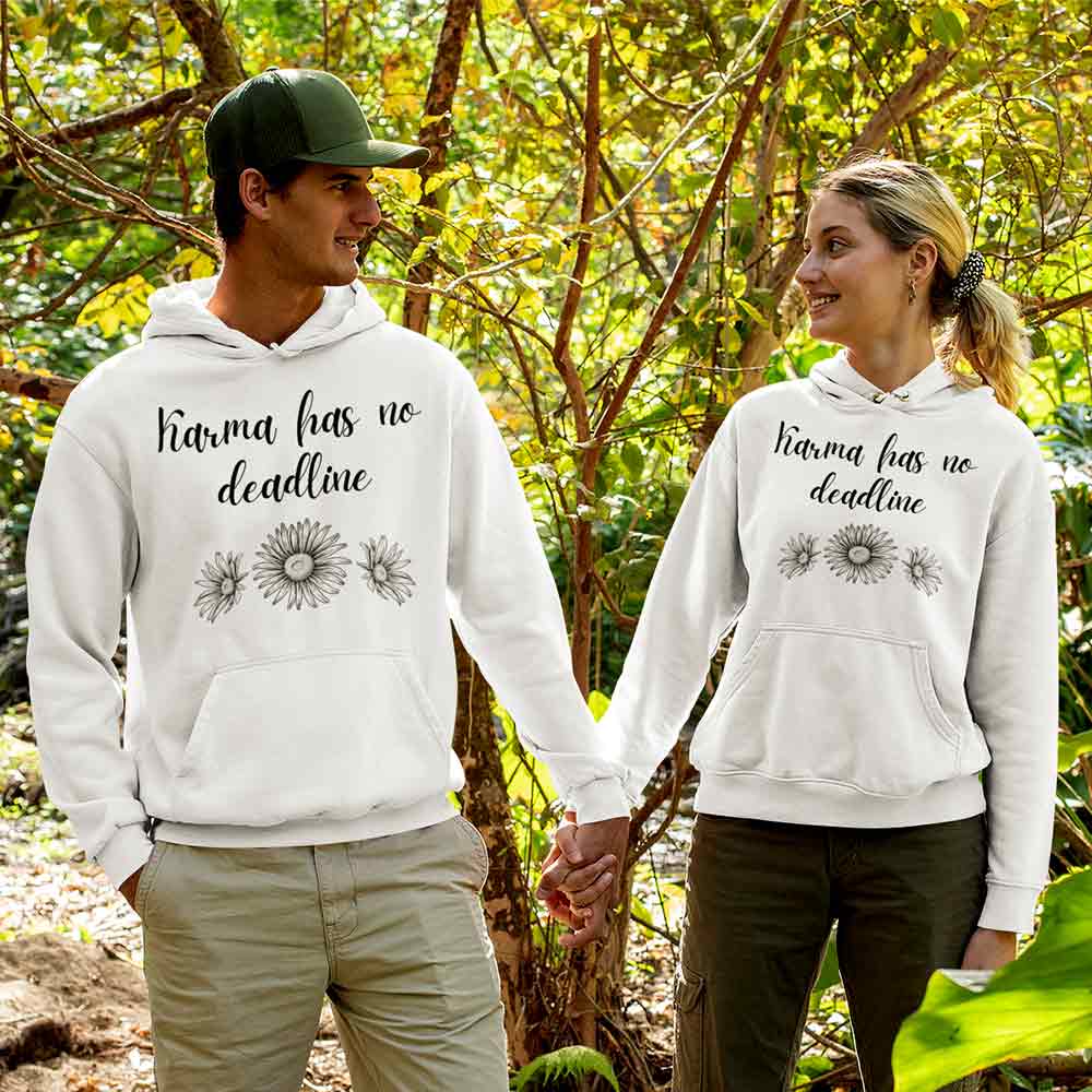 karma Graphic printed unisex hoodie with unique design