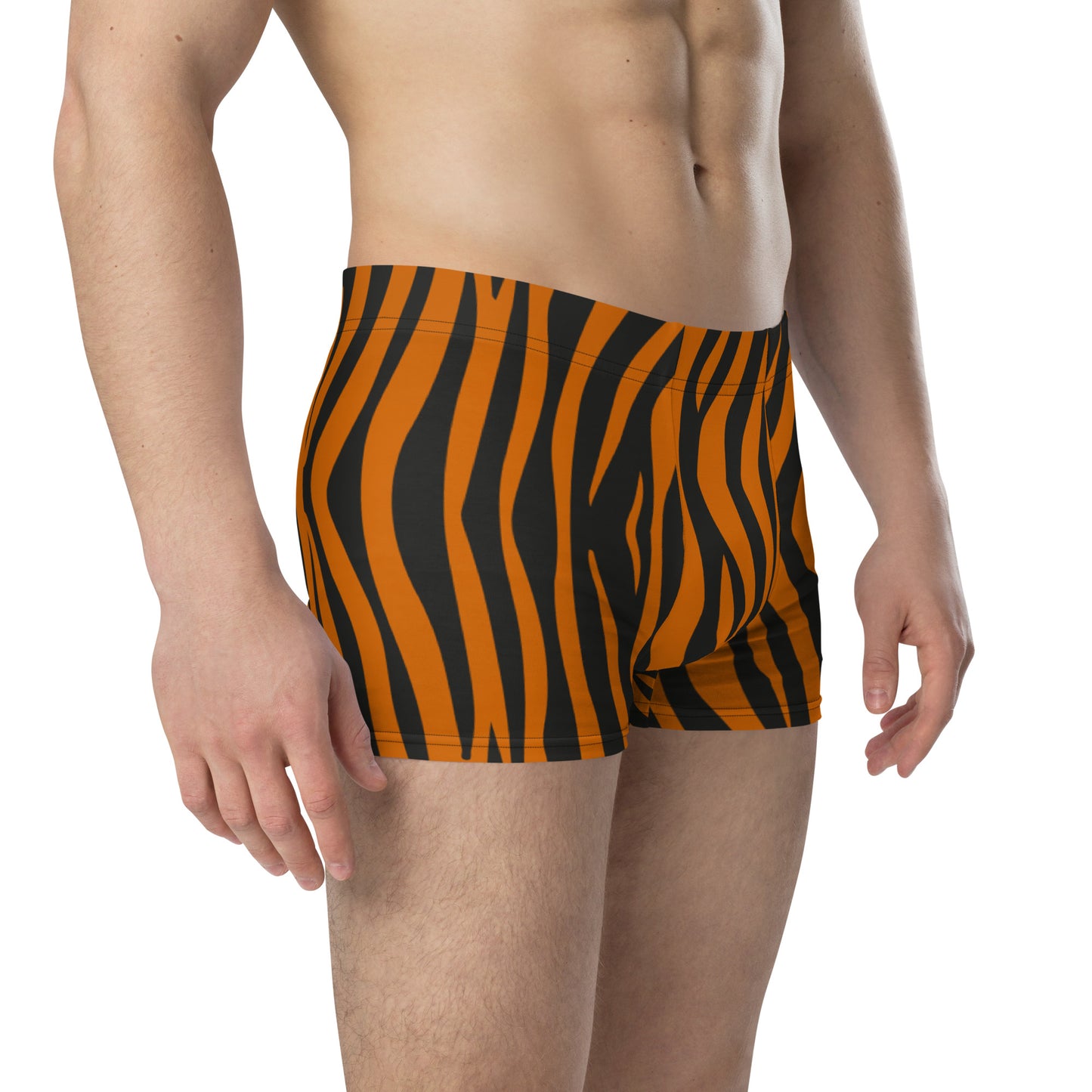 Tiger pattern print boxer for men