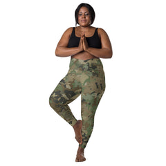 Crossover Camo leggings with pockets, lioness-love