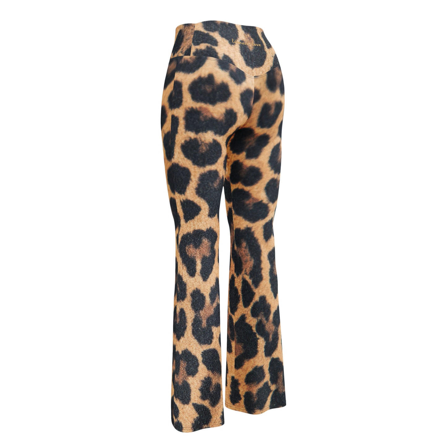 Wild Elegance Leopard Flare Leggings – Bold, Chic & Comfy