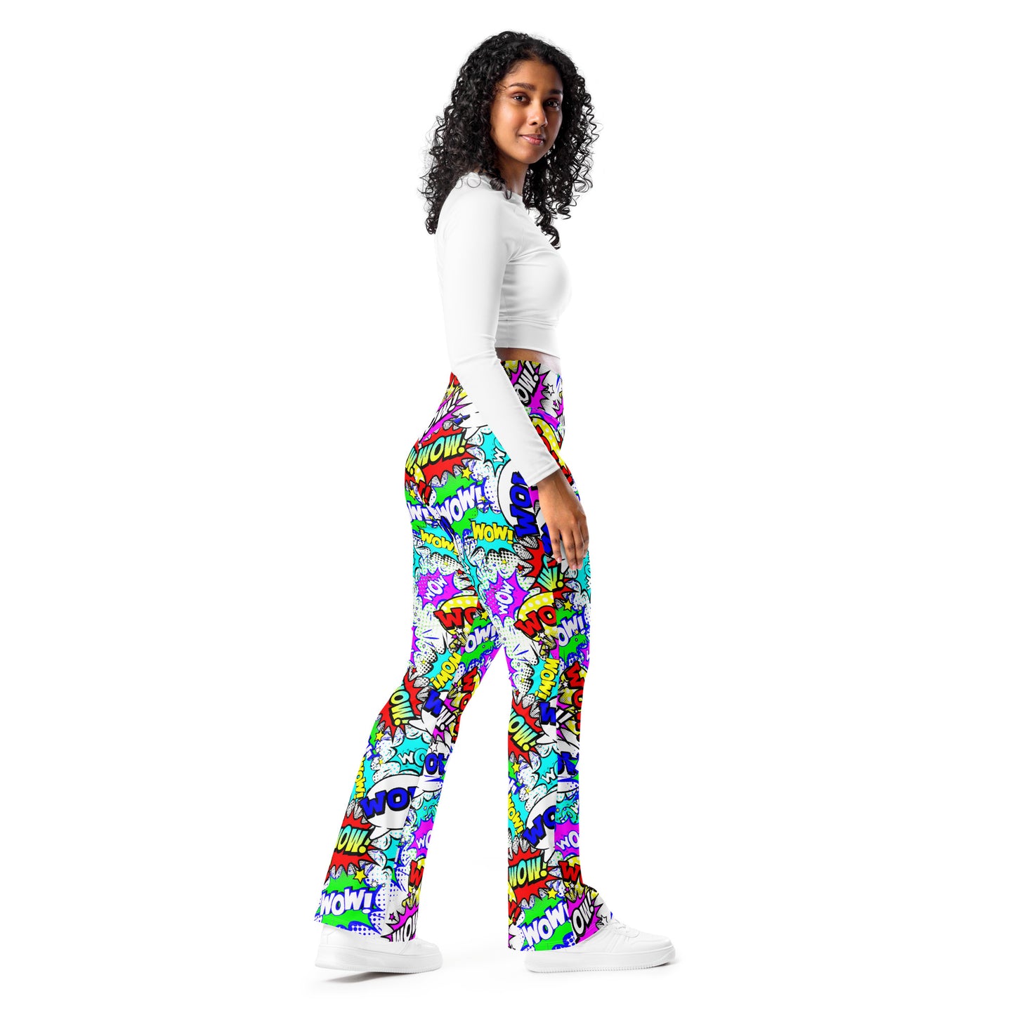 Wow Comic Book Flare leggings, lioness-love