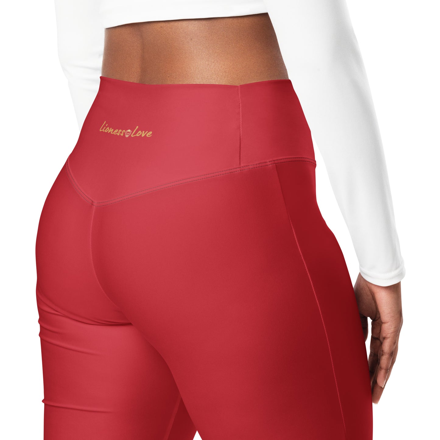 Maroon Flare leggings, lioness-love