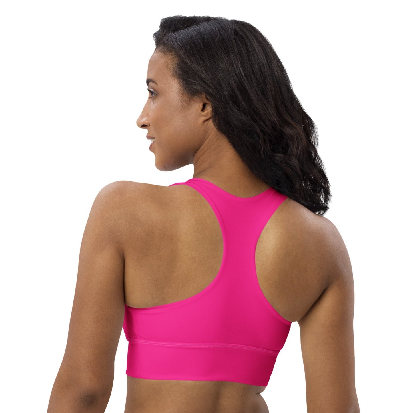 Fuchsia Longline Sports Bra, lioness-love