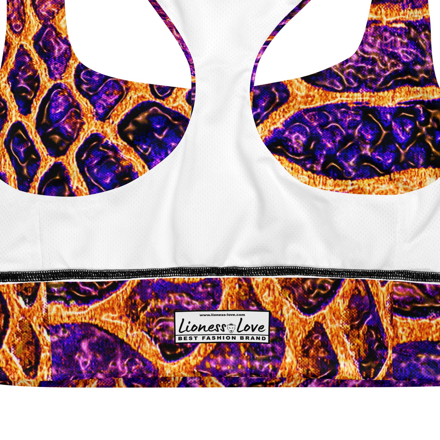 Women's Vibrant Snake Print Sports Bra