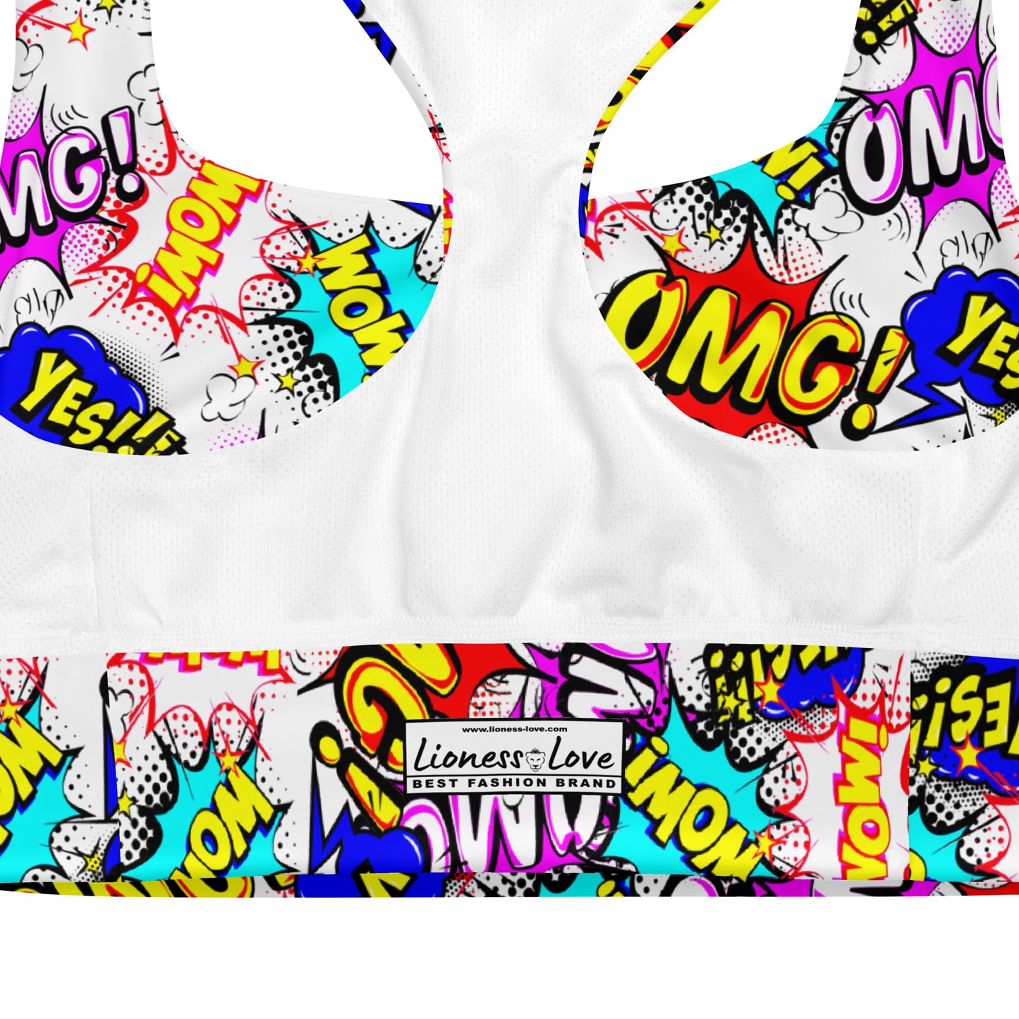 Comic Book OMG Trendy Sports Bra