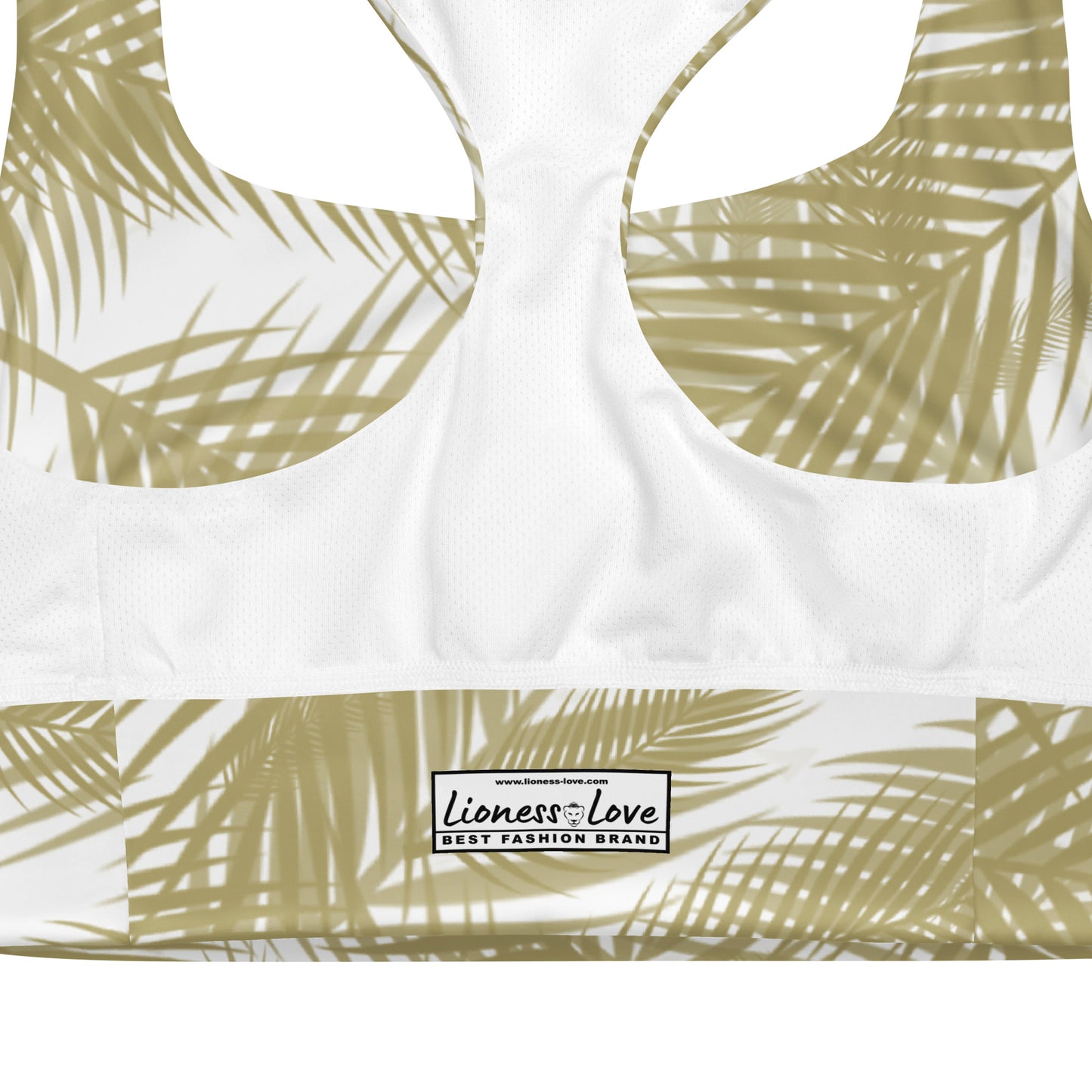 Jungle Gold Longline Sports Bra