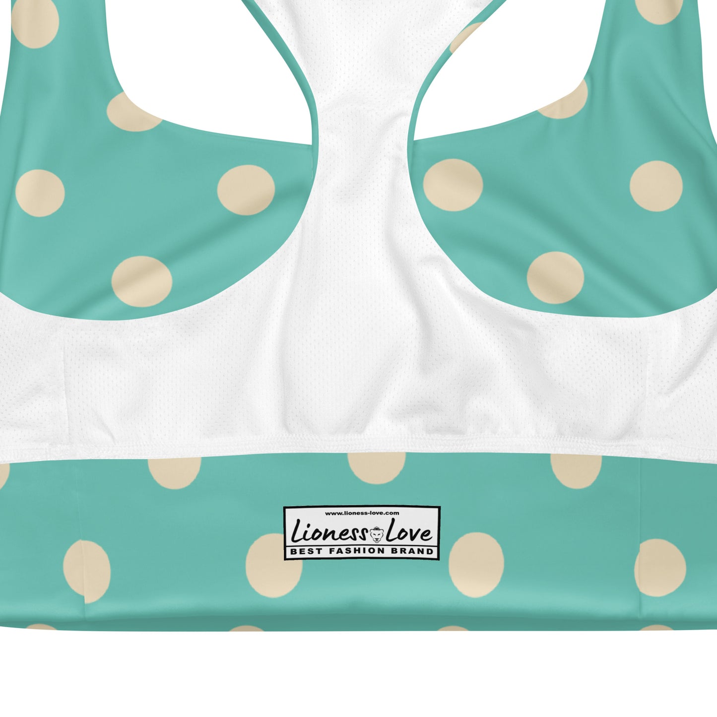 Maria Vintage Polka Dots Sports Bra, lioness-love