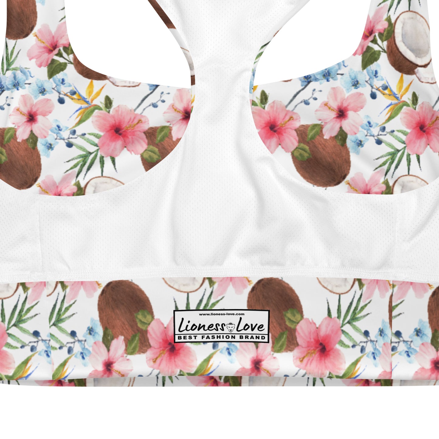 Ayanna Longline Sports Bra, lioness-love