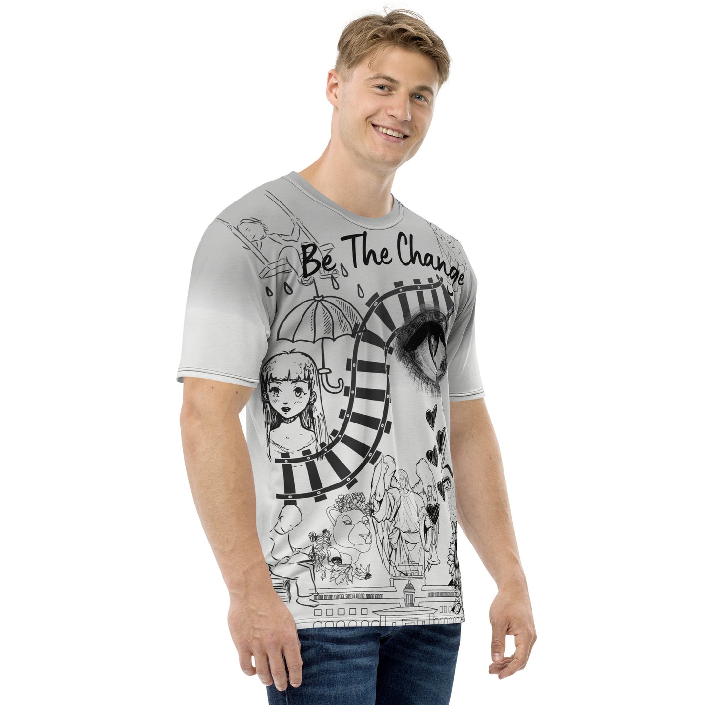 Be the Change Men's t-shirt, lioness-love