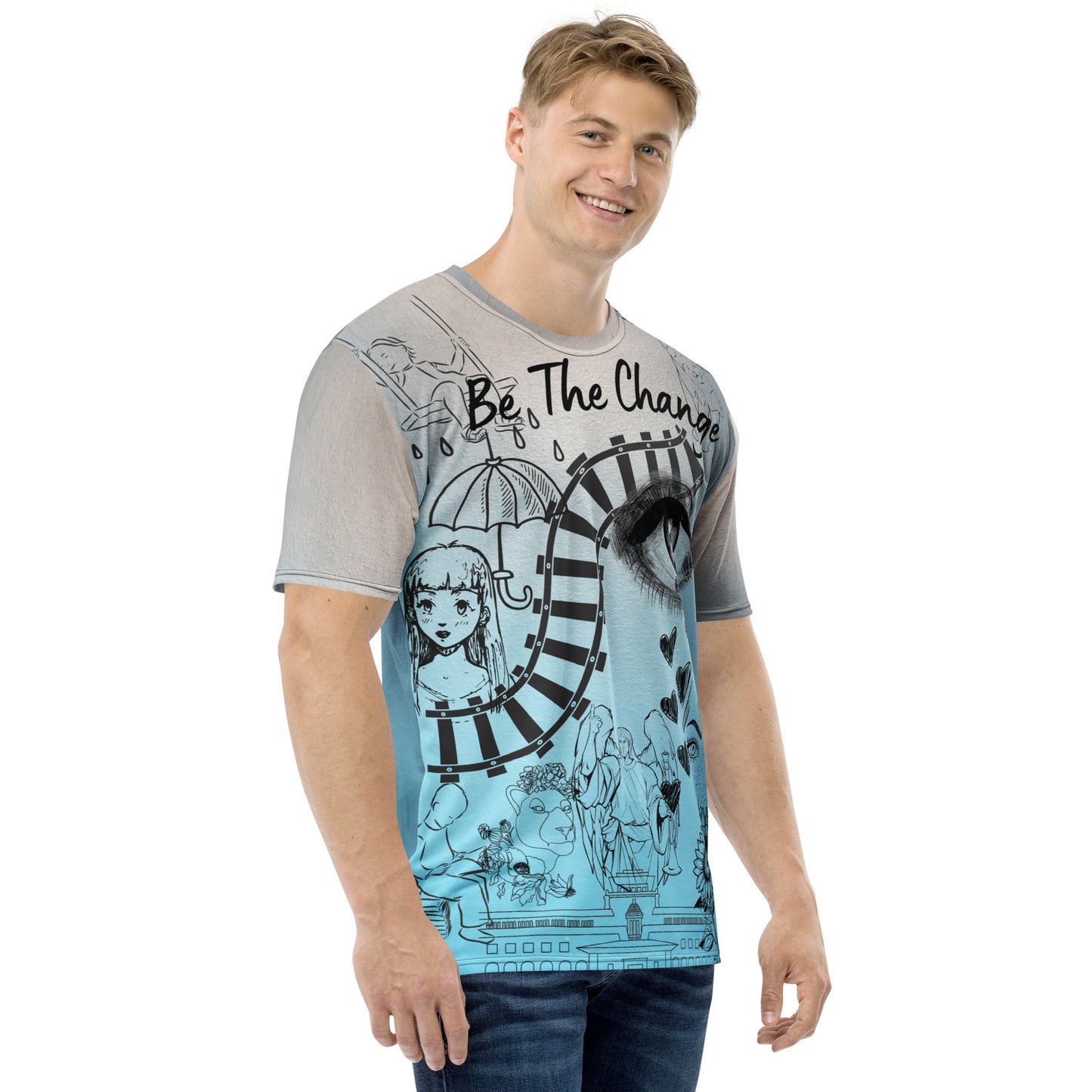 Be the Change Men's t-shirt, lioness-love