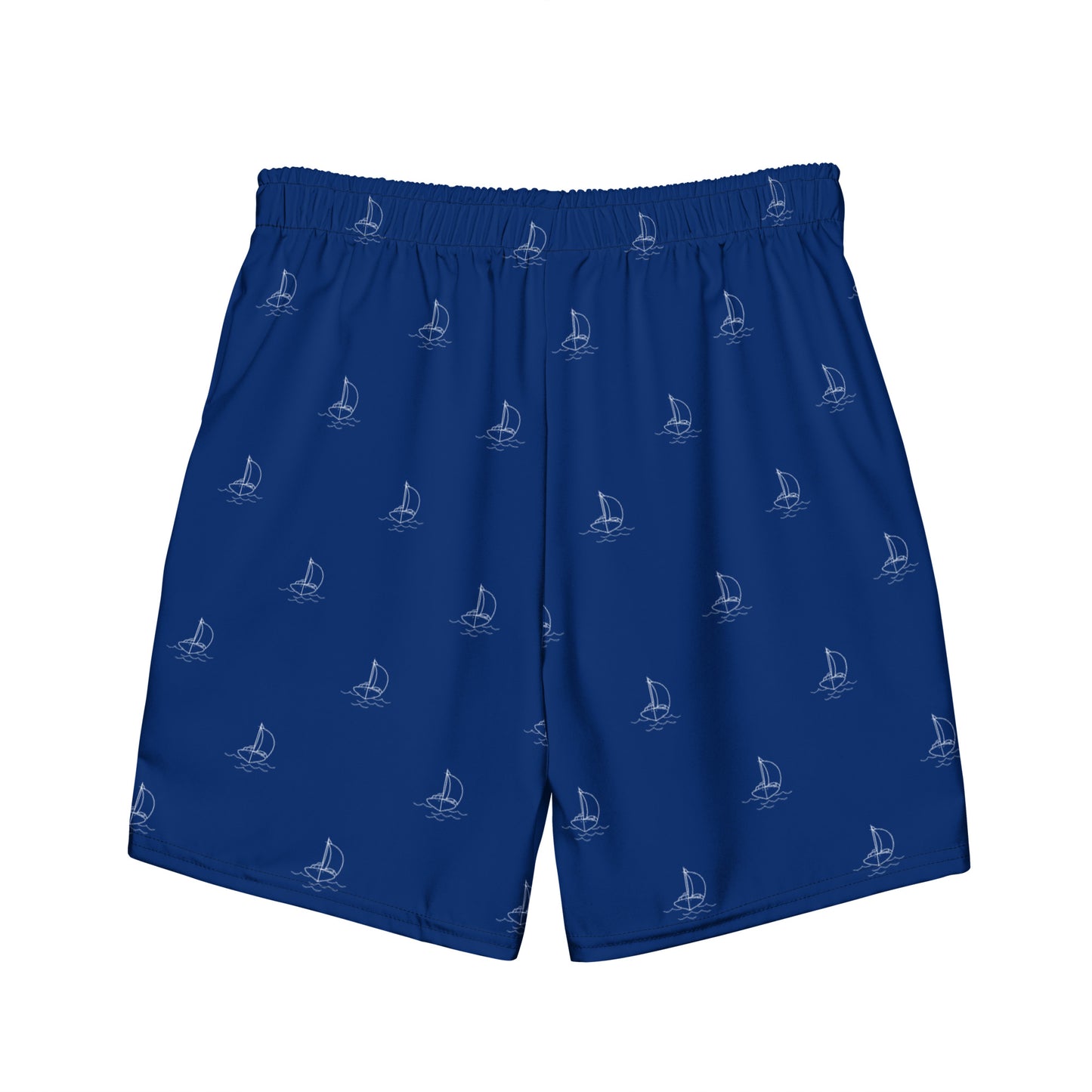 Sailboat print swim trunk for men