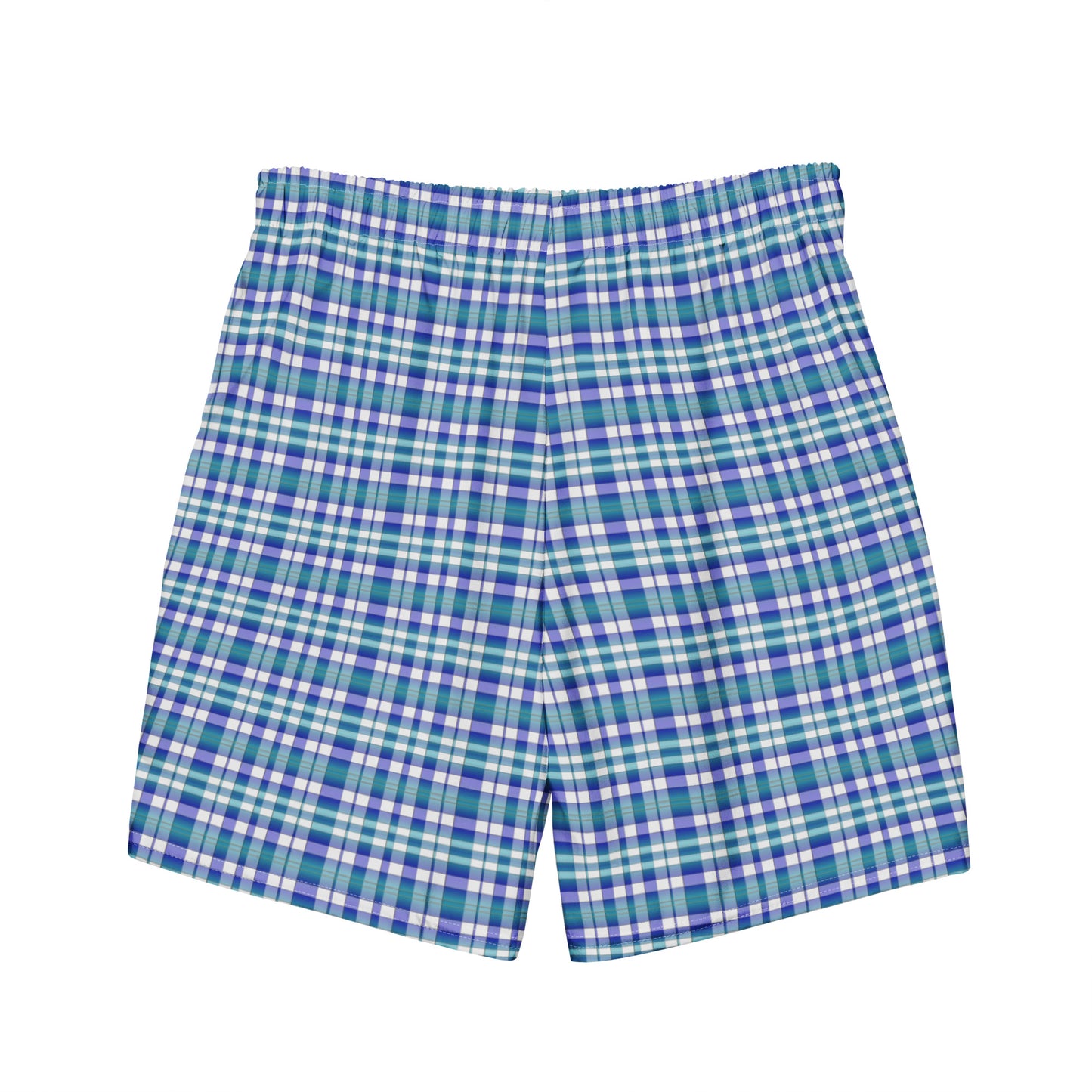 Checkered men's swim trunks, lioness-love
