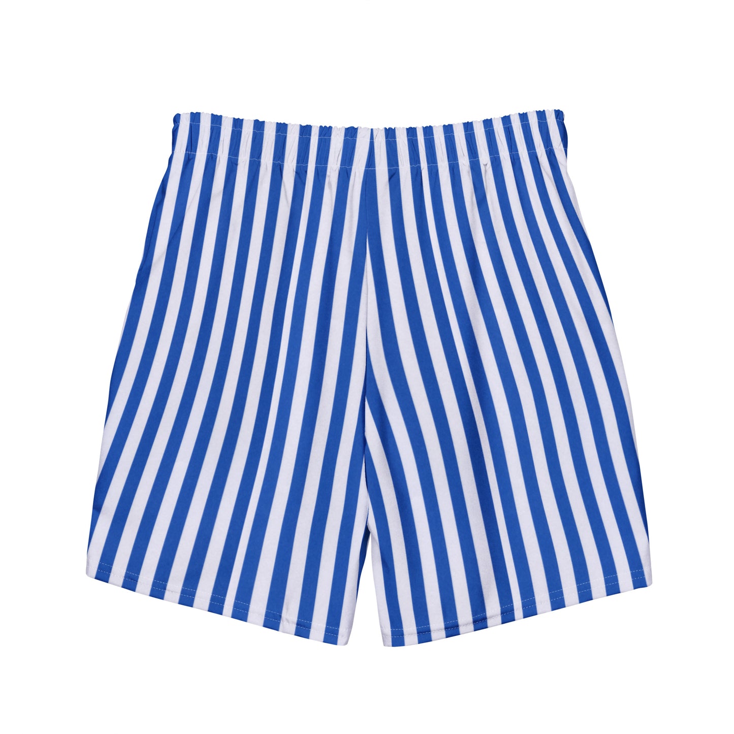 Vertical striped men’s swim trunks