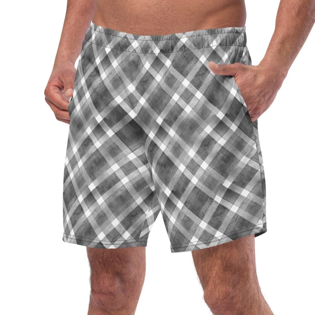 Comfortable mesh-lined swim trunks for men