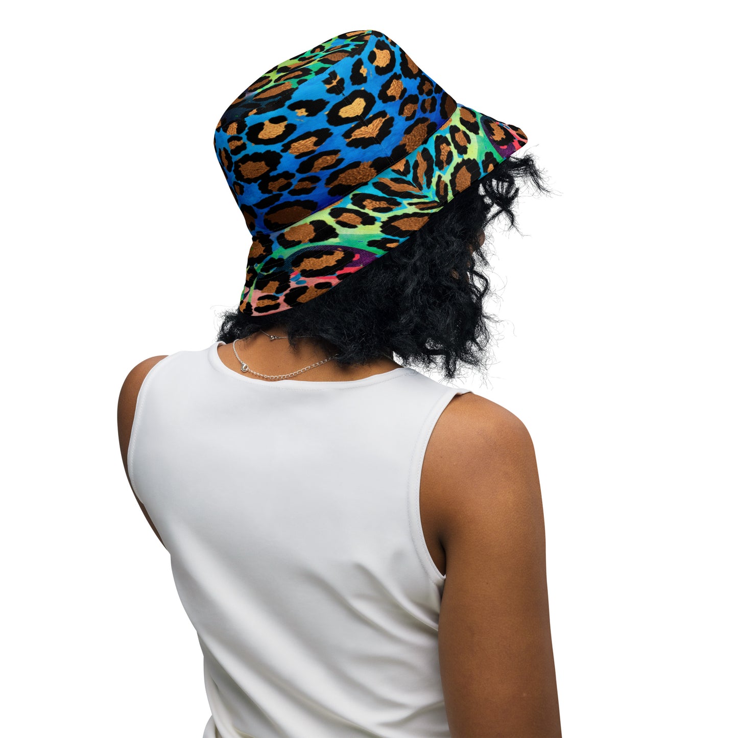Wild Style Jungle Colorful Animal Print Bucket Hat, lioness-love