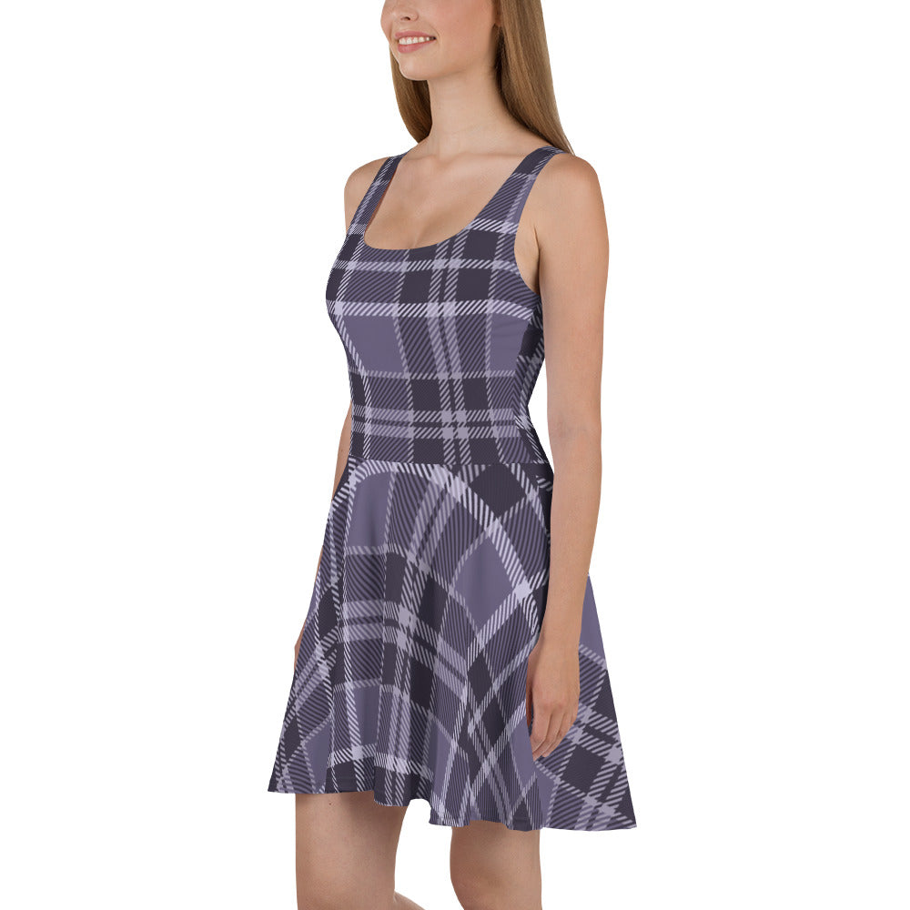 Chic Plaid Flair Stylish Skater Dress, lioness-love
