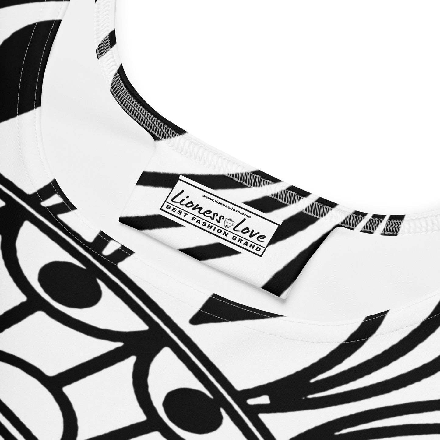 Black & White Fashion Design Dress, lioness-love