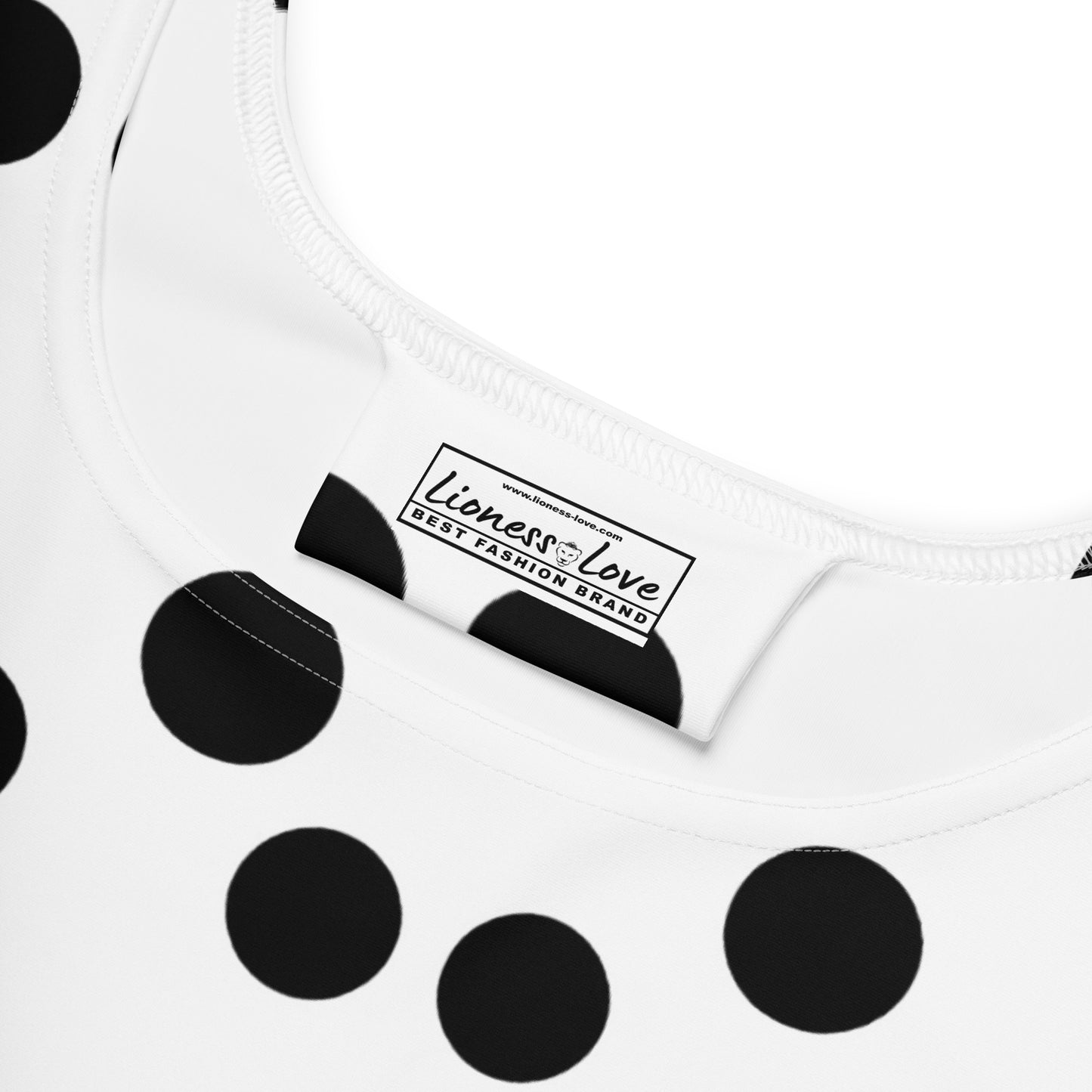 The Cute Black and White Polka Dot Skater Dress, lioness-love