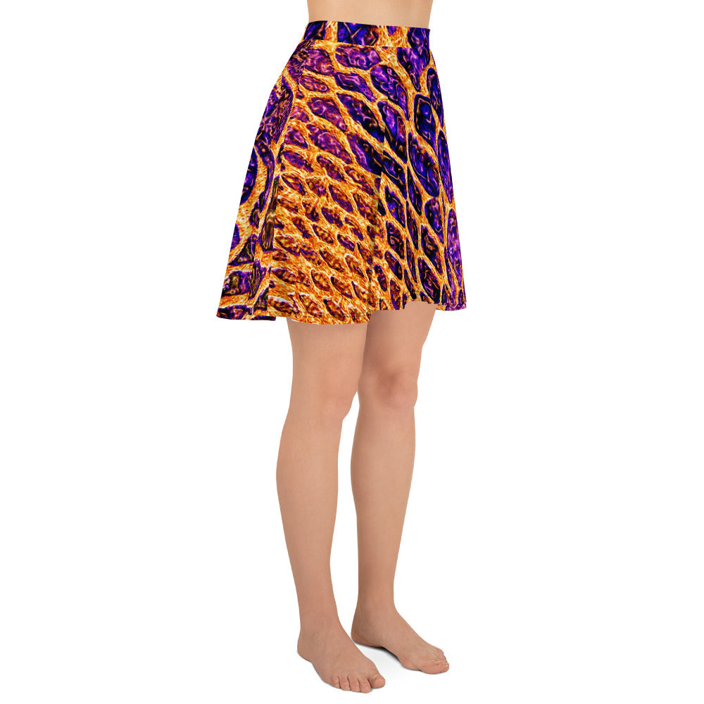 Vibrant & Stylish Reptile Print Skirt for Women, lioness-love