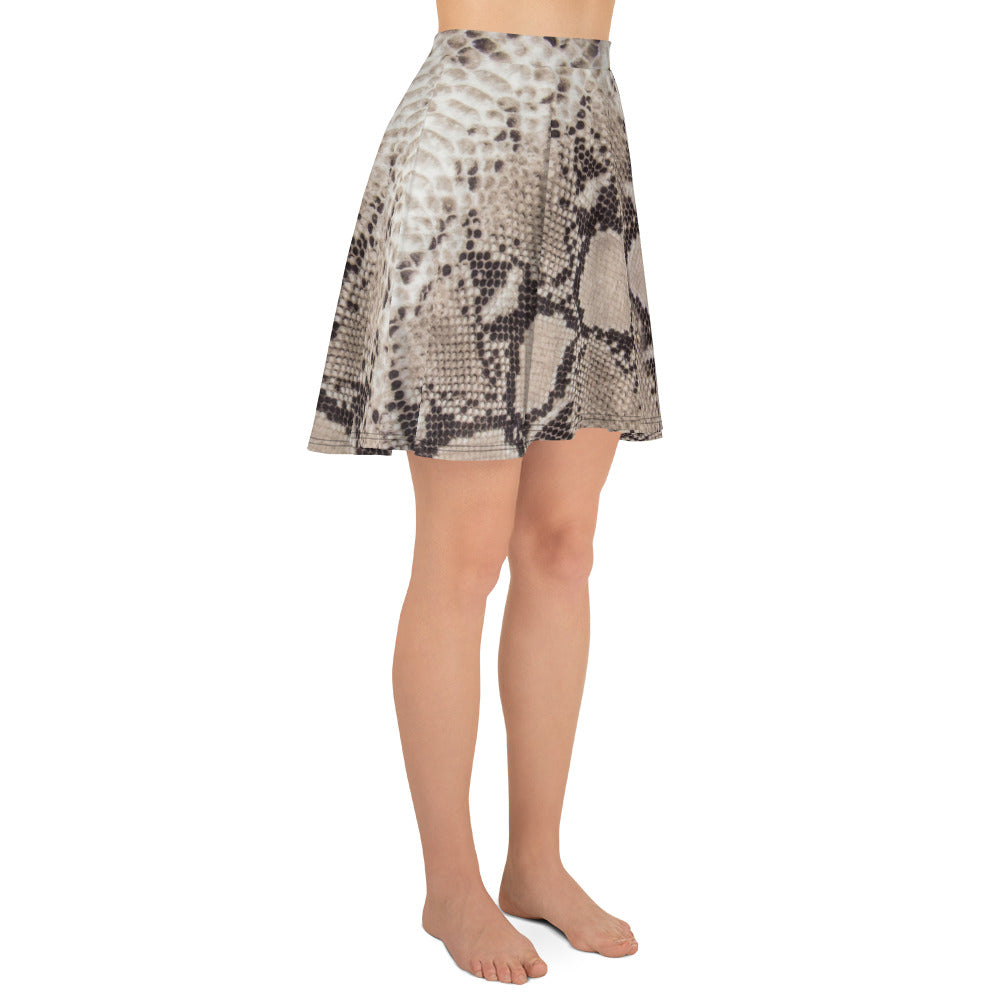 Snake Skin Print Skirt for Women, lioness-love