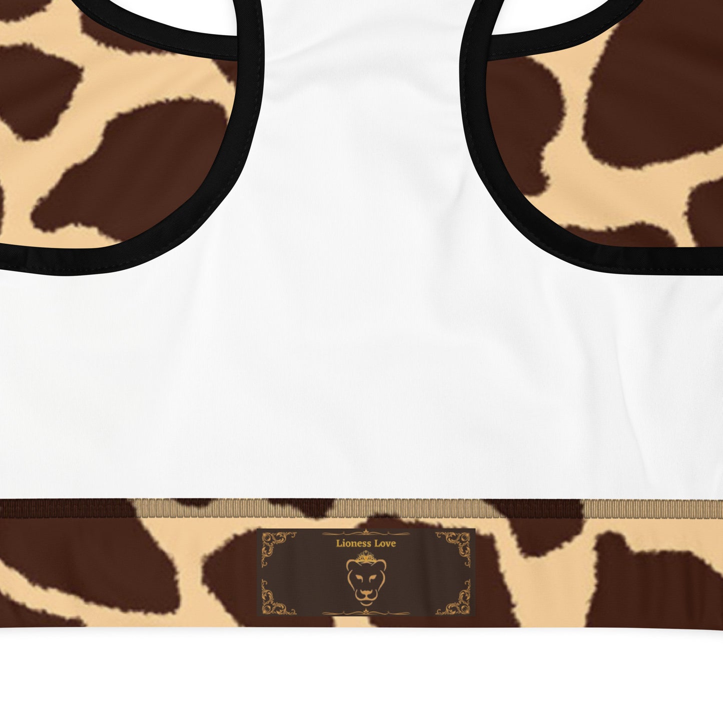 Giselle Giraffe Sports Bra, lioness-love