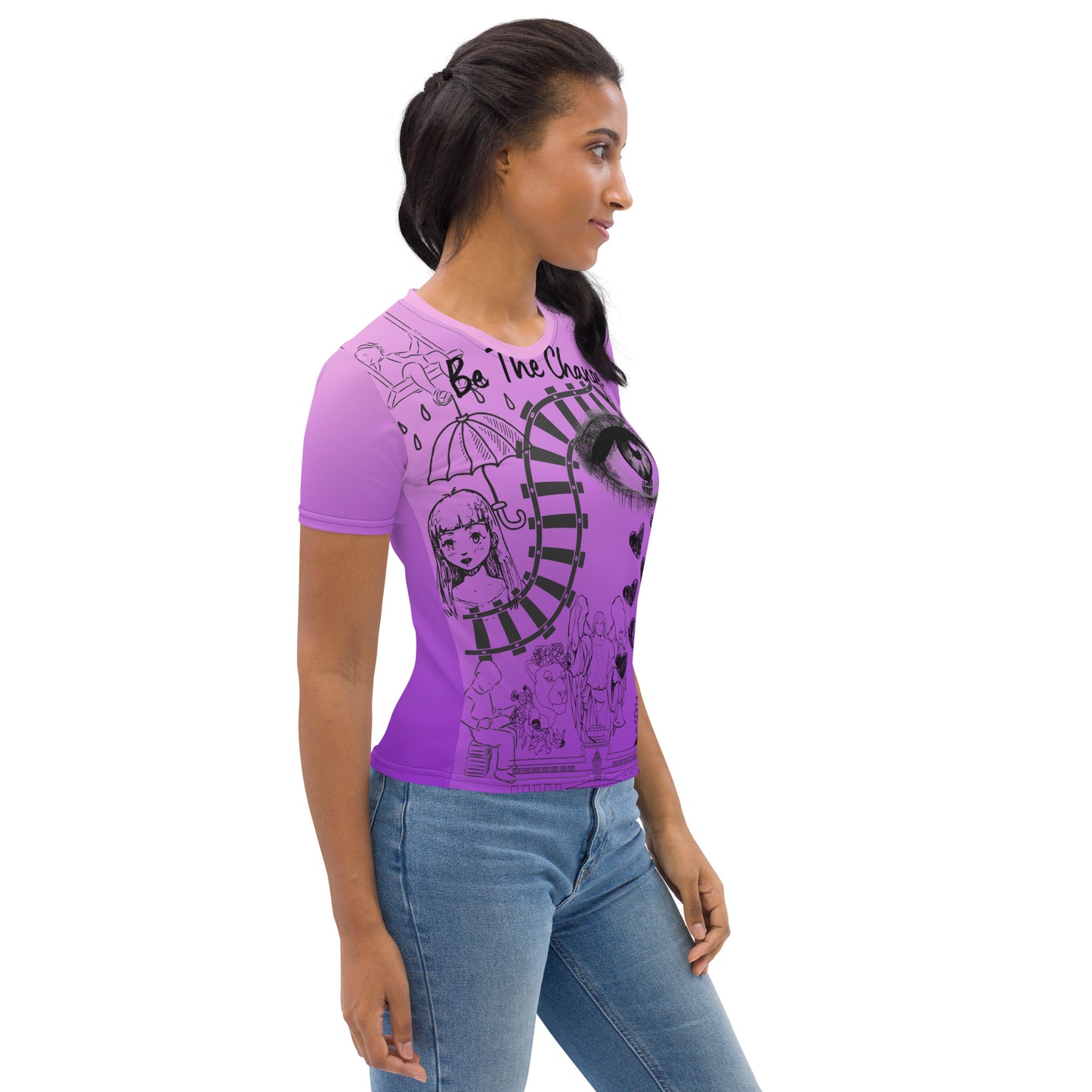 Be the Change Women's T-shirt, lioness-love