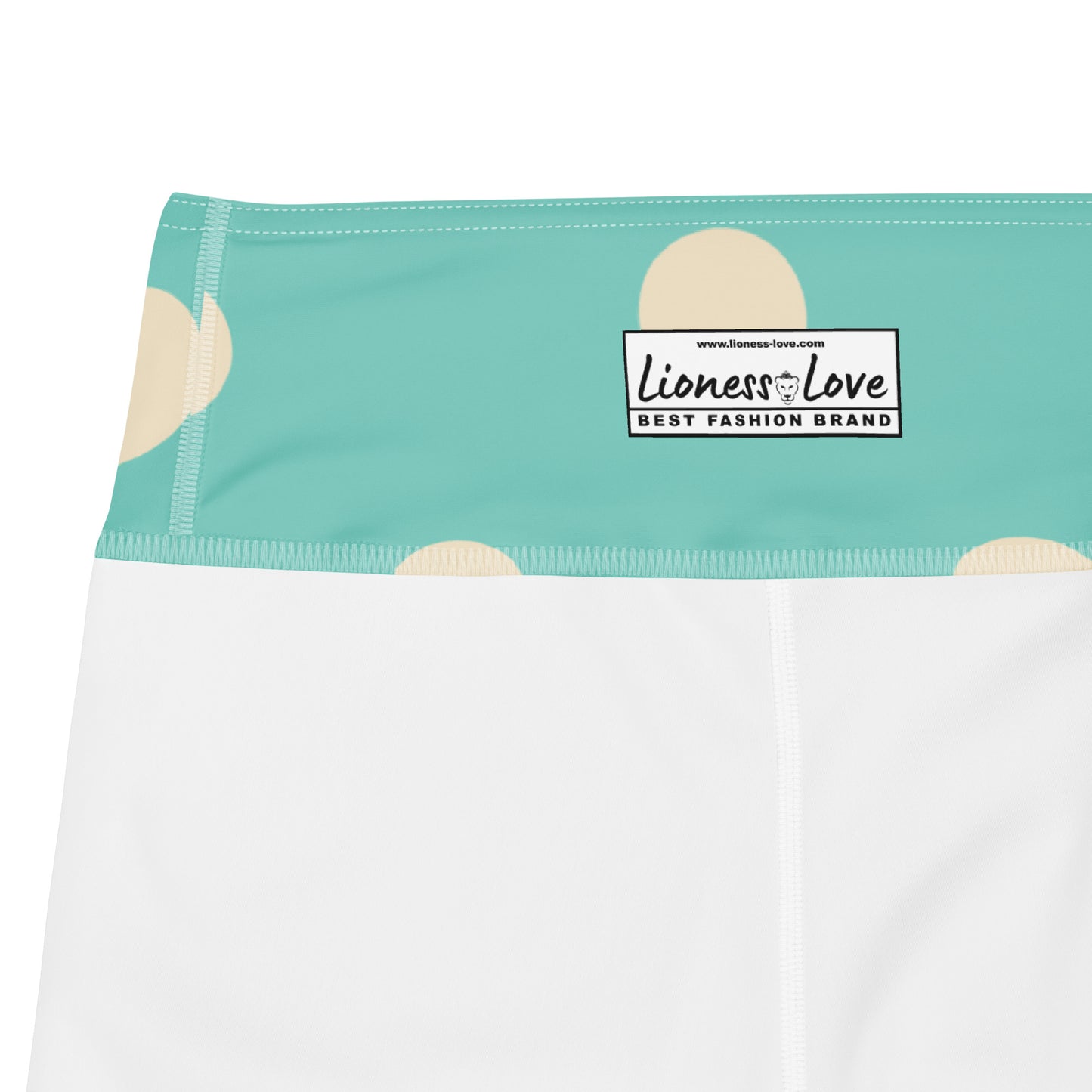 Maria Vintage Polka Dots Yoga Capri, lioness-love