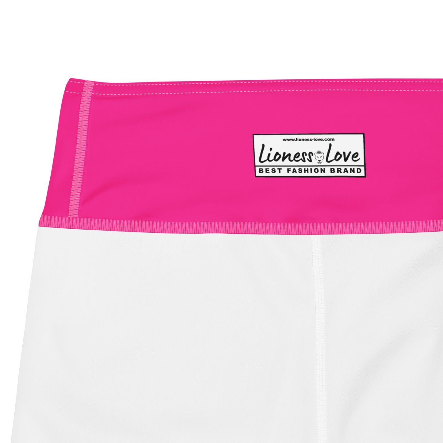 Fuchsia Yoga Capri Leggings, lioness-love