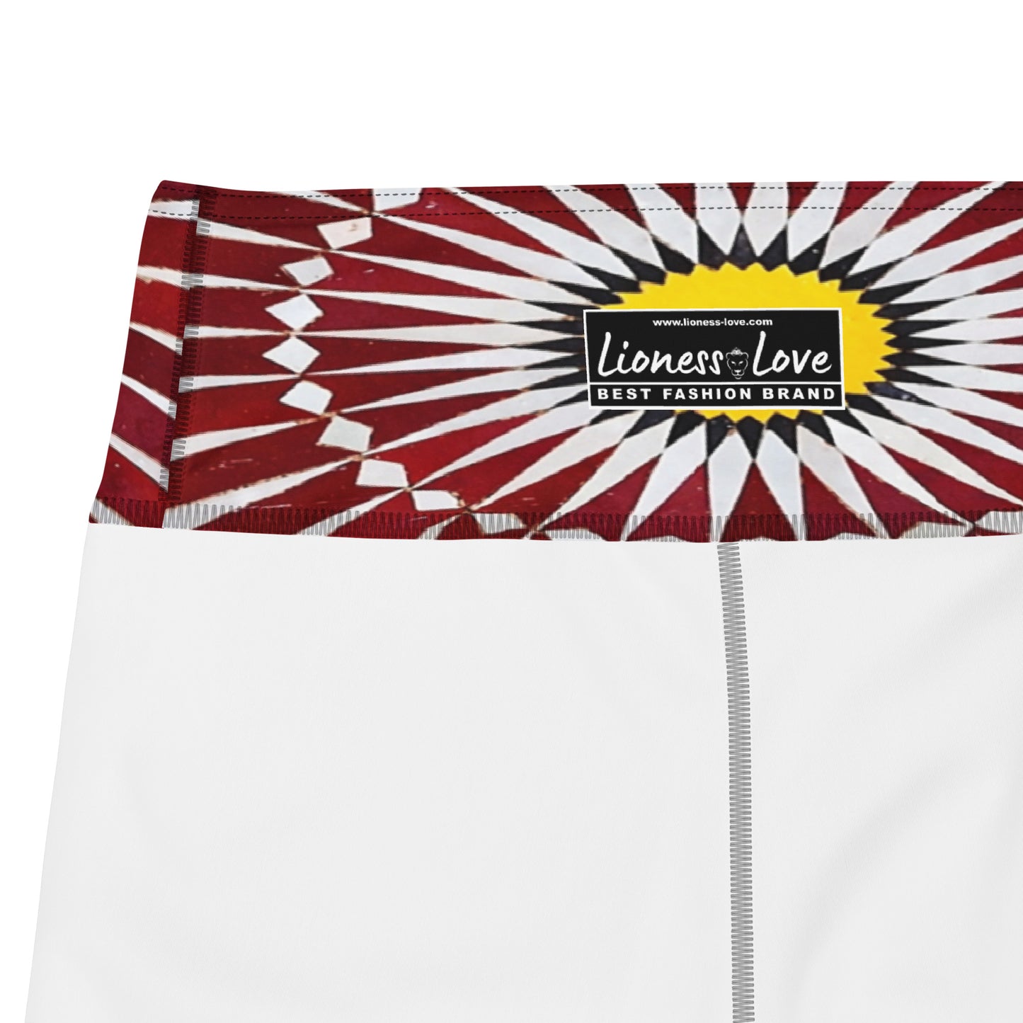 Mosaic Yoga Capri Leggings, lioness-love