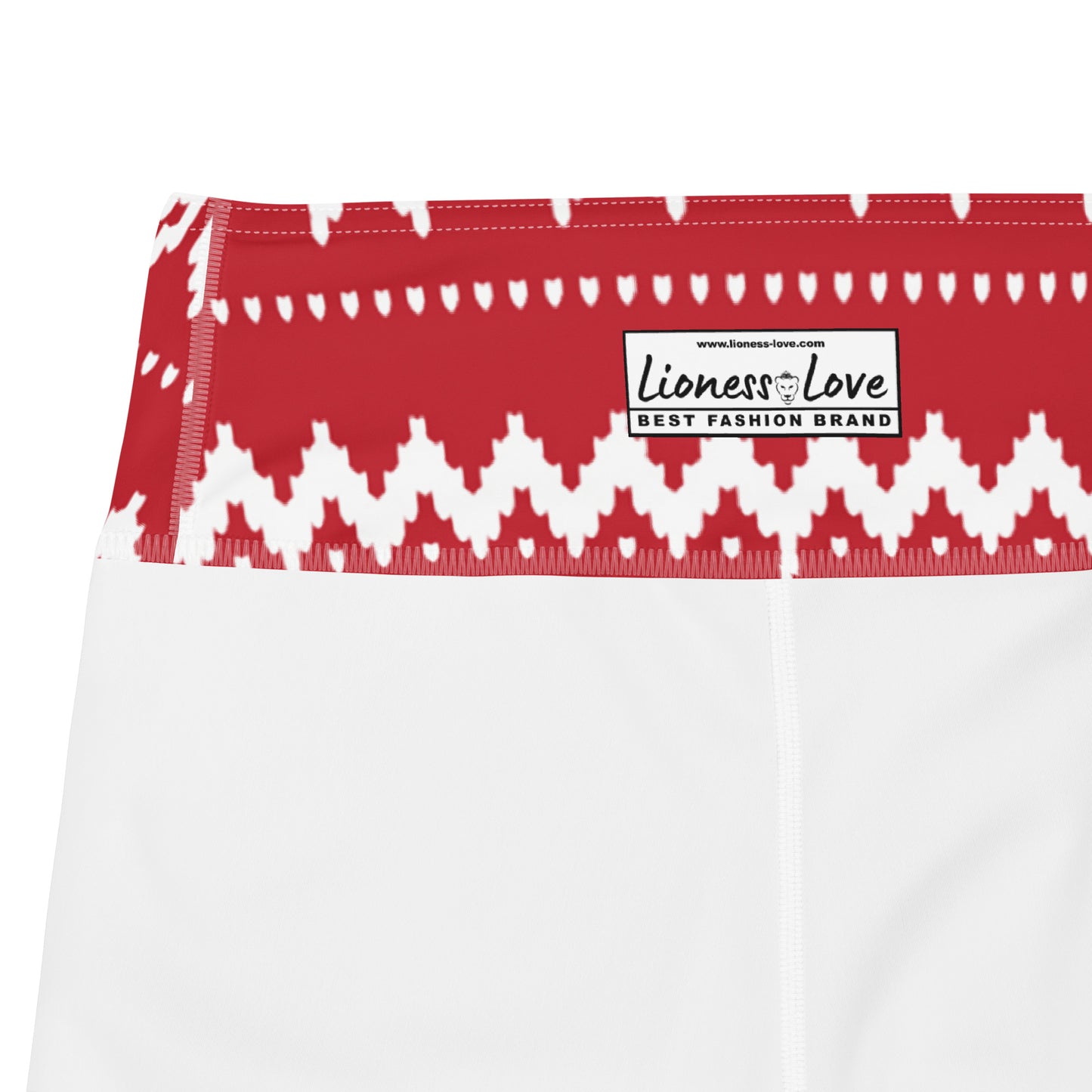 Retro Christmas Deer Yoga Leggings, lioness-love
