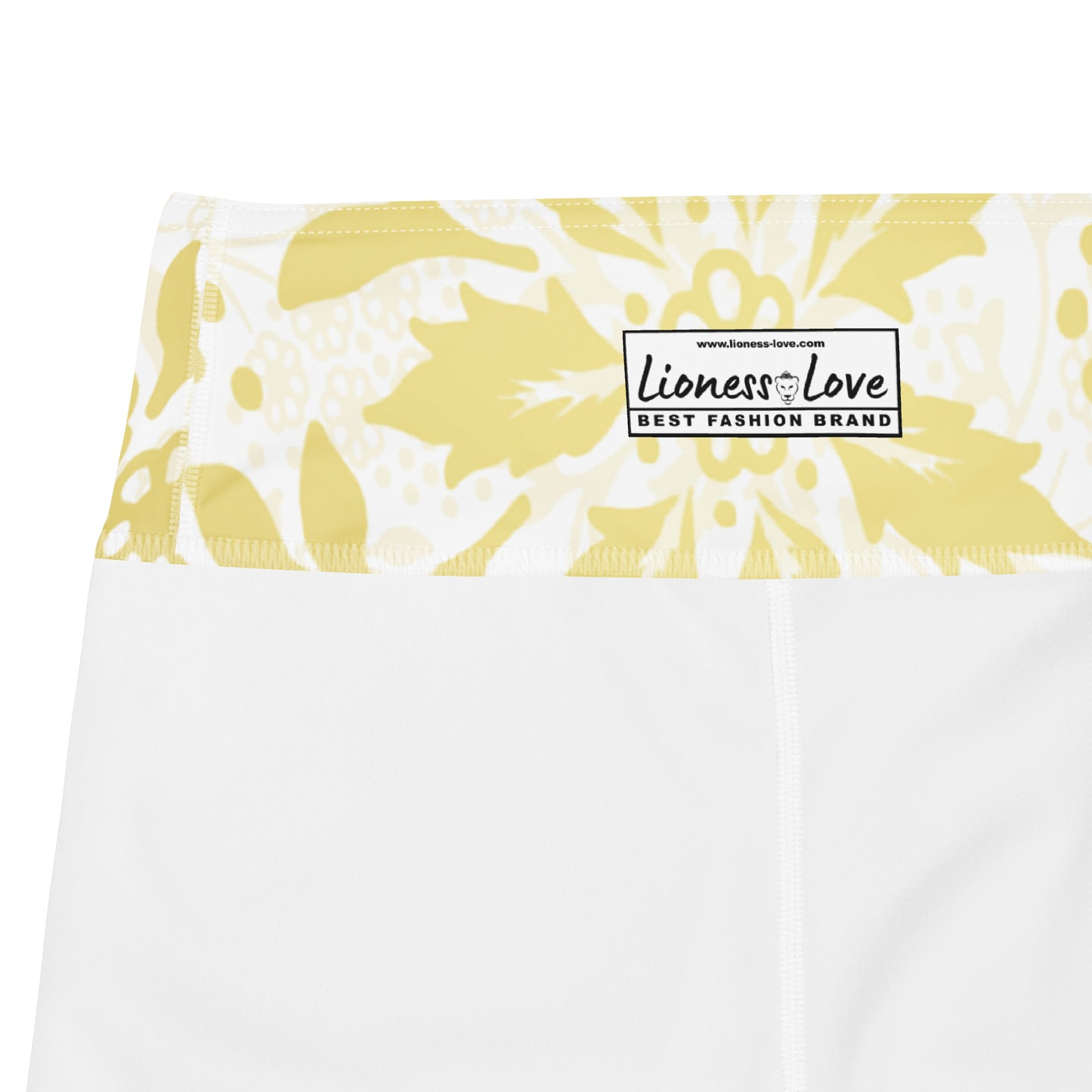 Holly Gold Floral Yoga Leggings, lioness-love