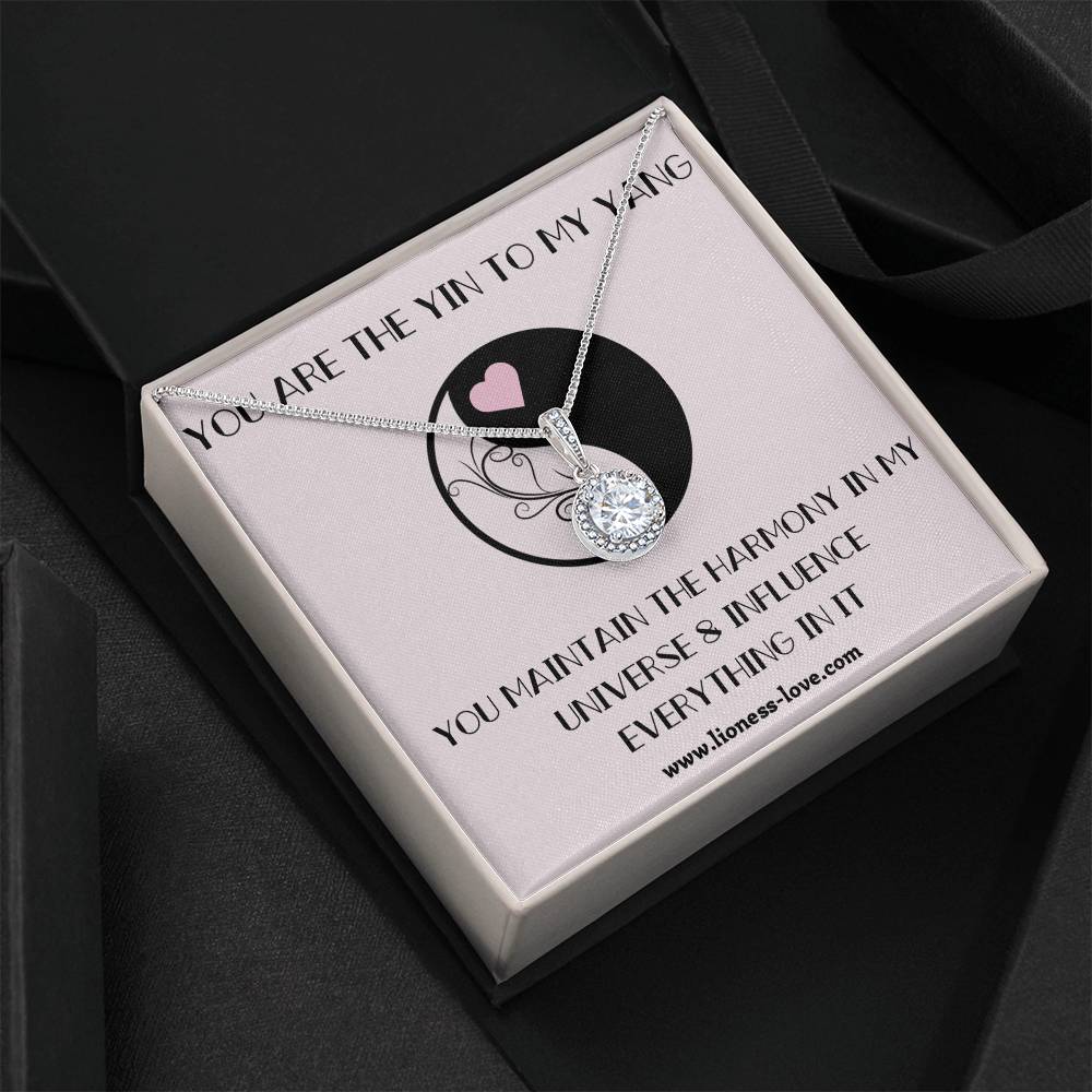 Eternal Hope Necklace - 14k White Gold, CZ Pendant