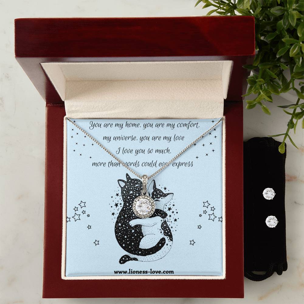 Eternal Hope Necklace 14k white gold finish over stainless steel, Surprise your loved one with a timeless and elegant gift.