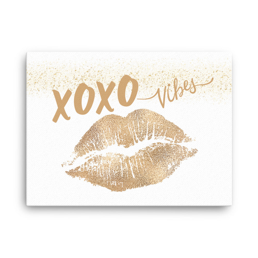 Gold Lips Love Vibes Canvas lioness-love