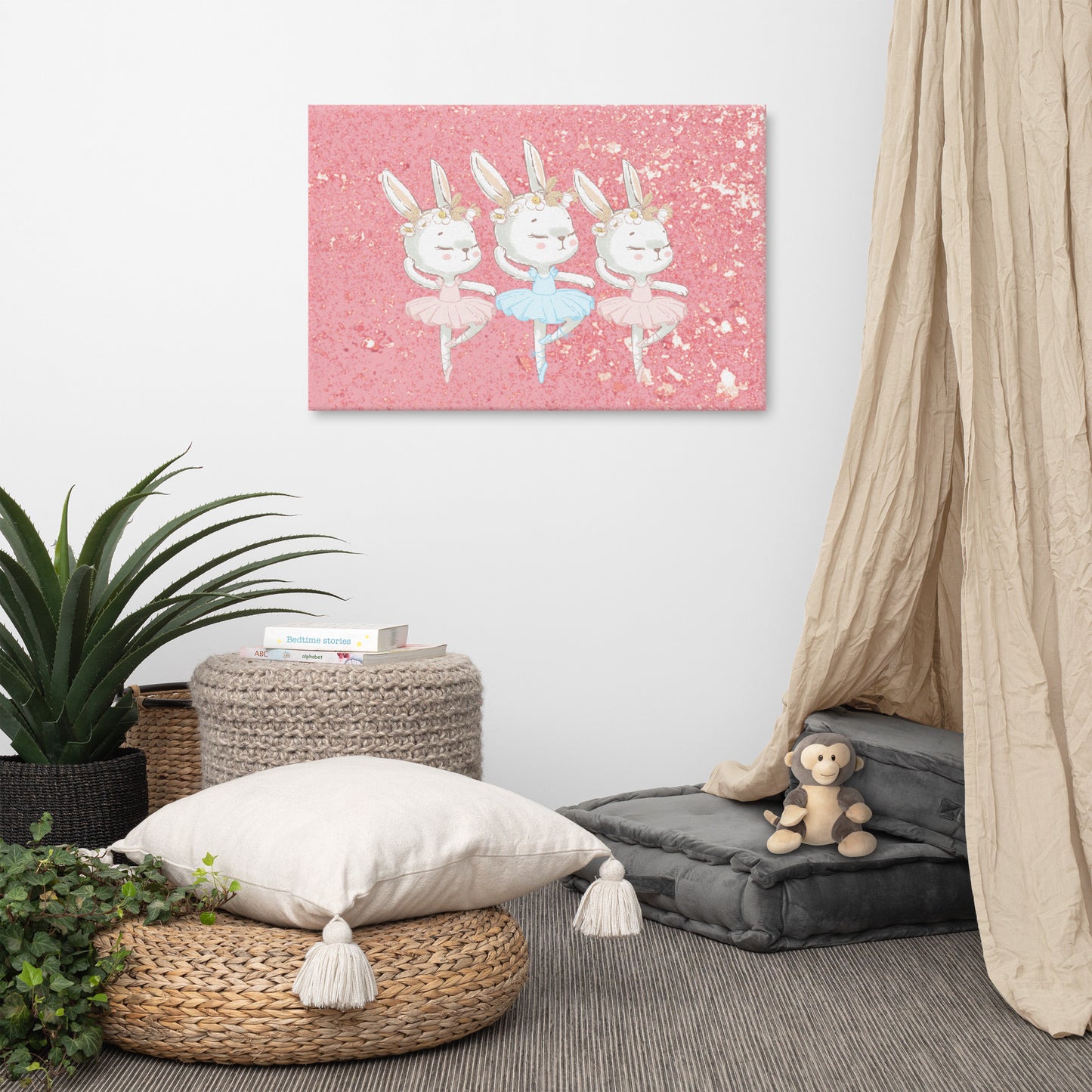 Ballerina Bunnies Canvas lioness-love, lioness-love