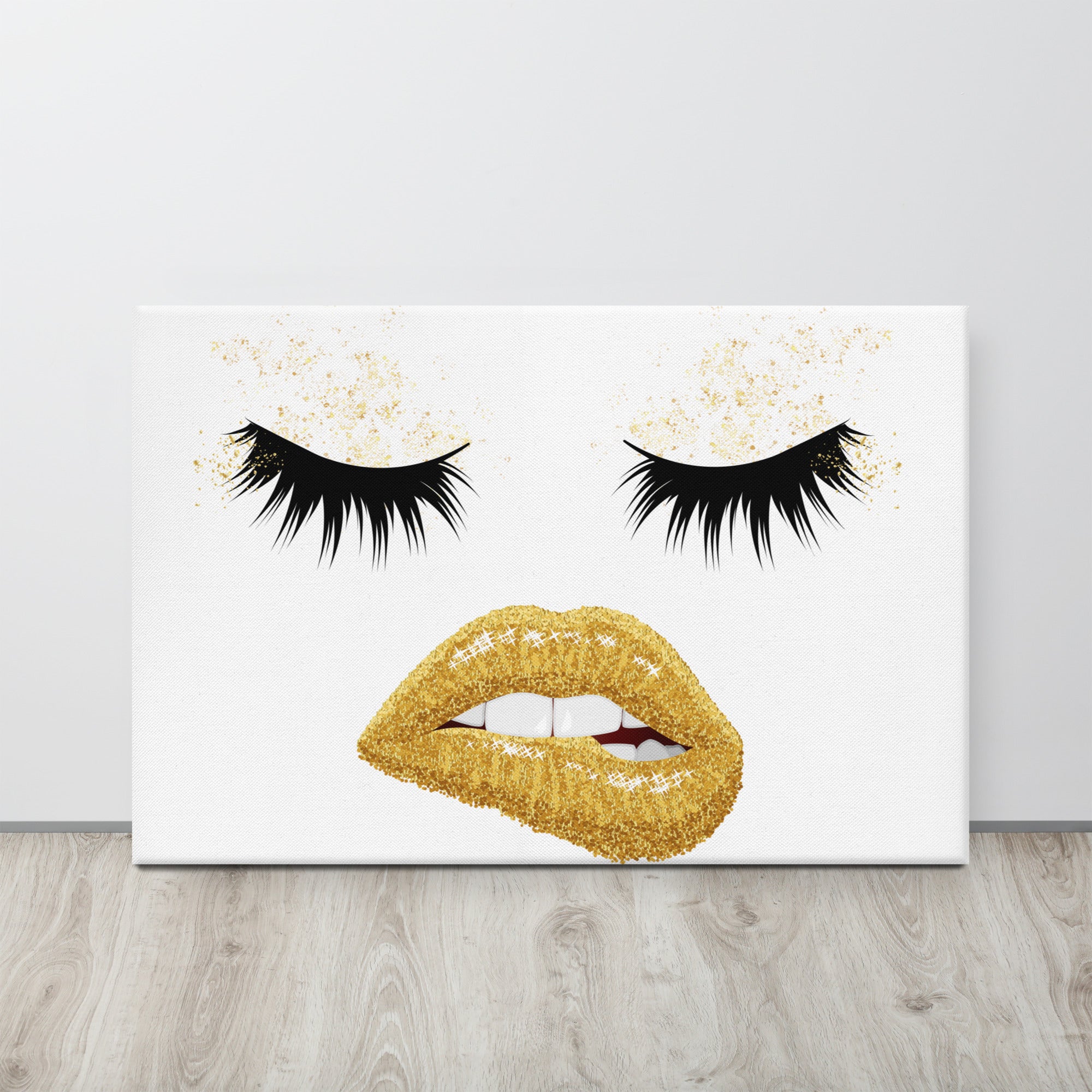 Eyes and Lips Modern Canvas lioness-love
