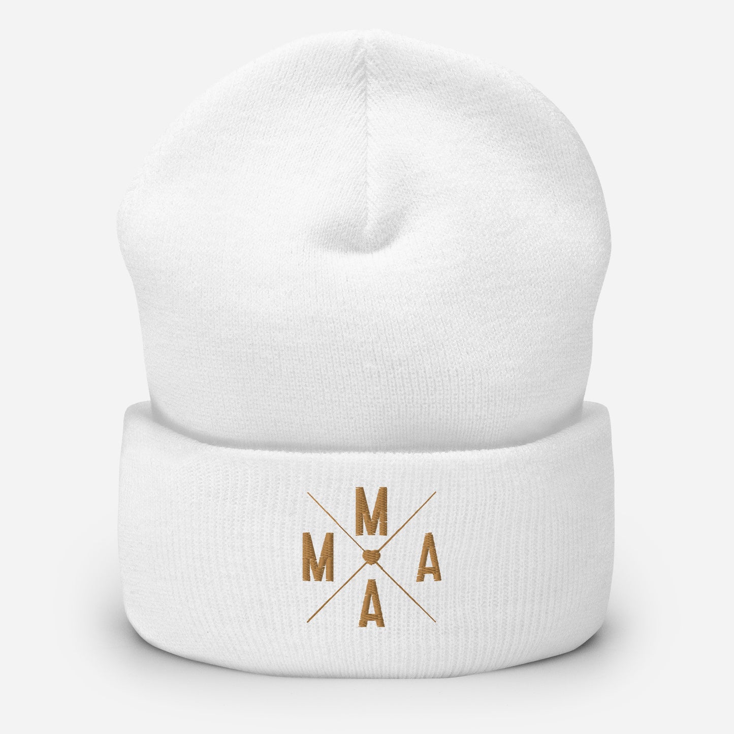Mama Embroidered Cuffed Beanie, lioness-love