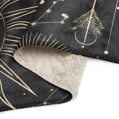 Moon and Stars Sherpa blanket lioness-love