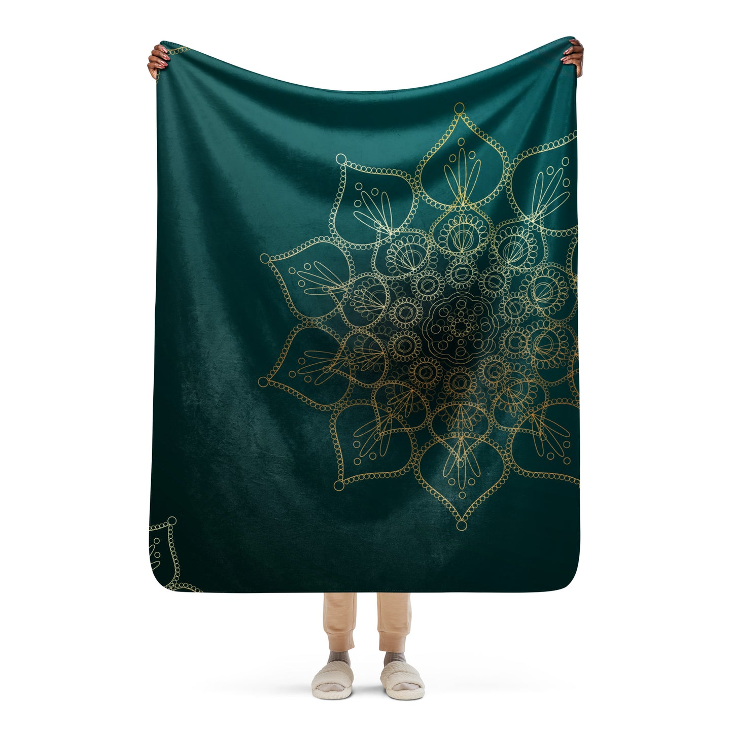 Mandala Butter Soft Sherpa blanket lioness-love