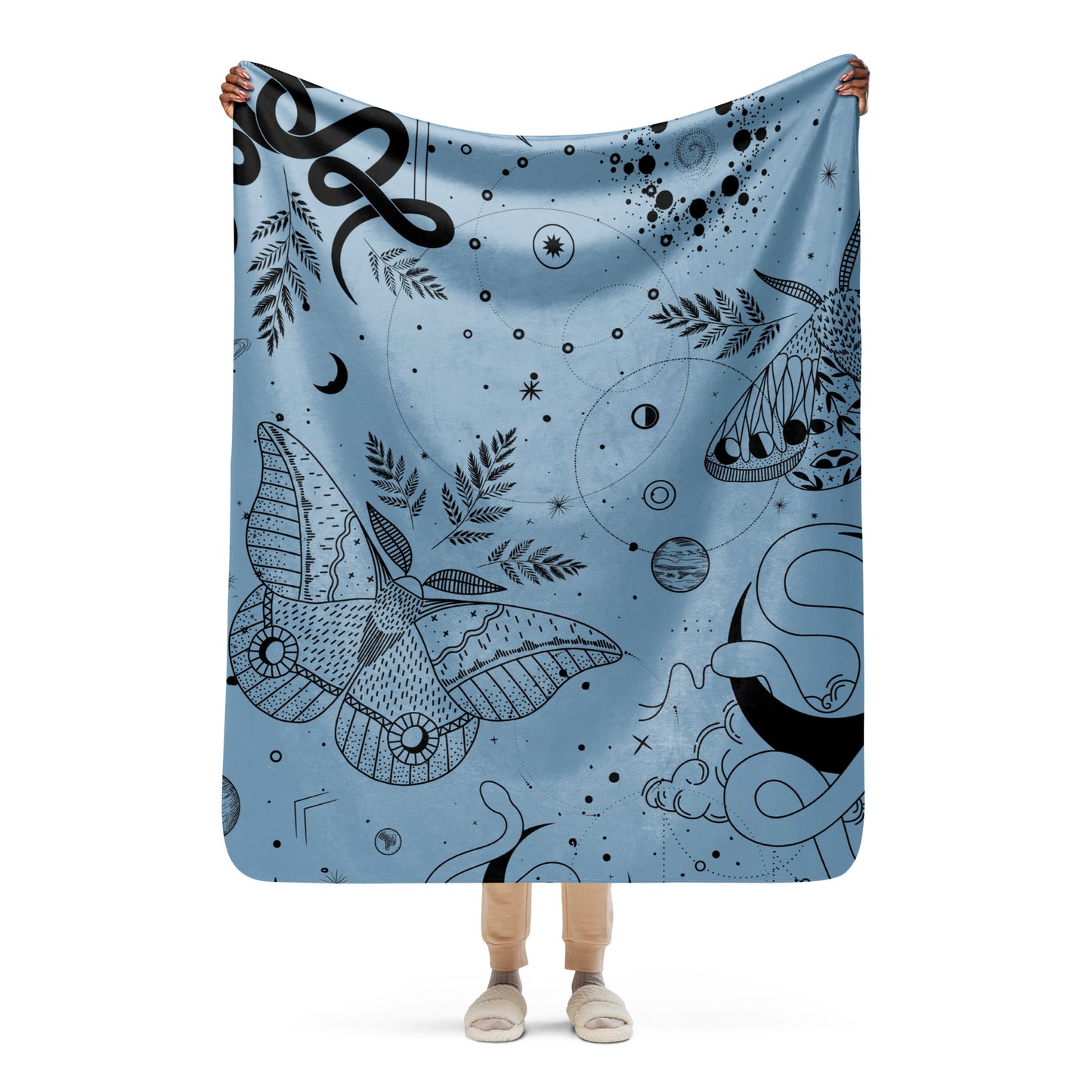 Aludra Cozy Sherpa blanket, lioness-love