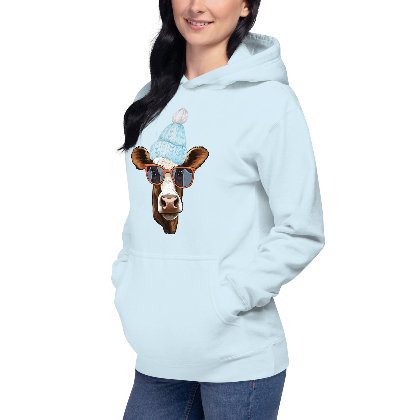 Winter Moo Mood Hoodie, lioness-love
