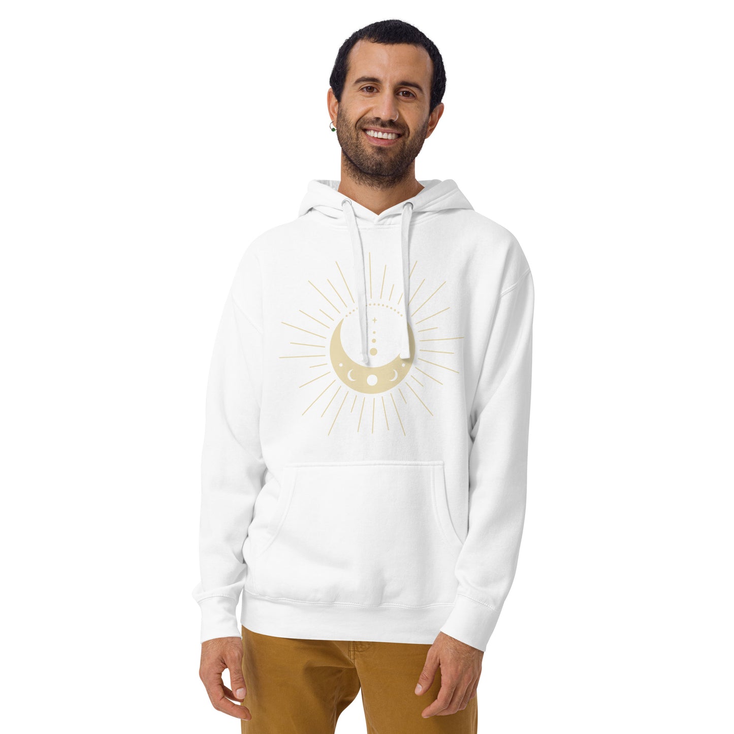 Celestial Moon Design Unisex Hoodie, lioness-love.com