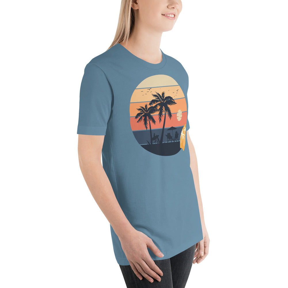 Sea view printed unisex t-shirt