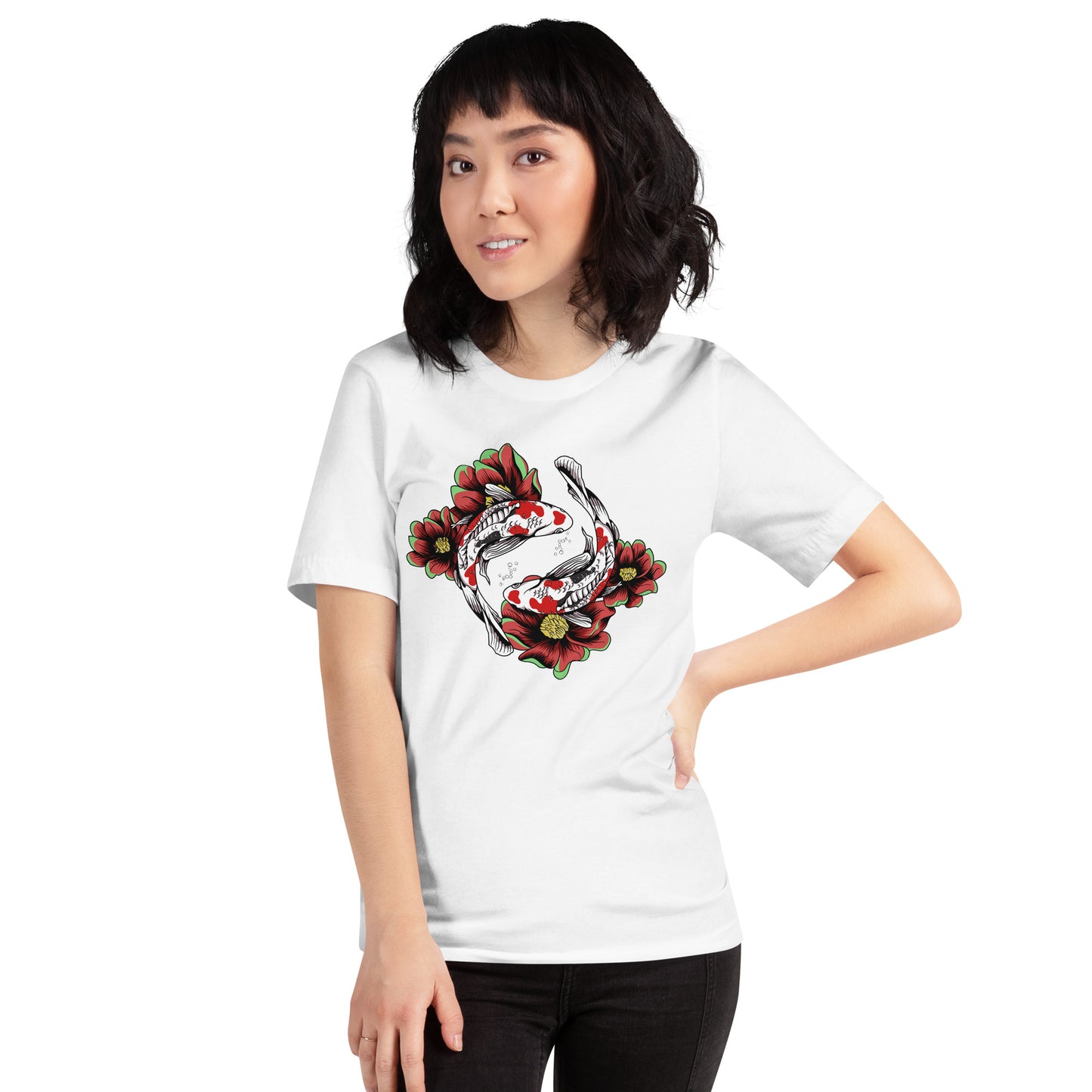 Fish print design unisex t-shirt