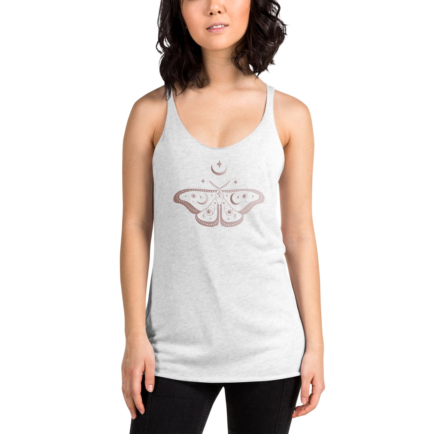 Butterfly Spiritual Boho Racerback Tee, lioness-love